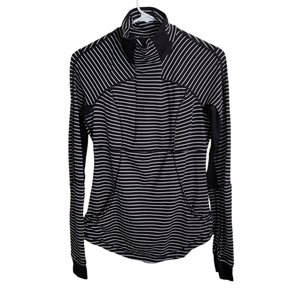 Lululemon Base Runner 1/2 Zip In Parallel Stripe … - image 7